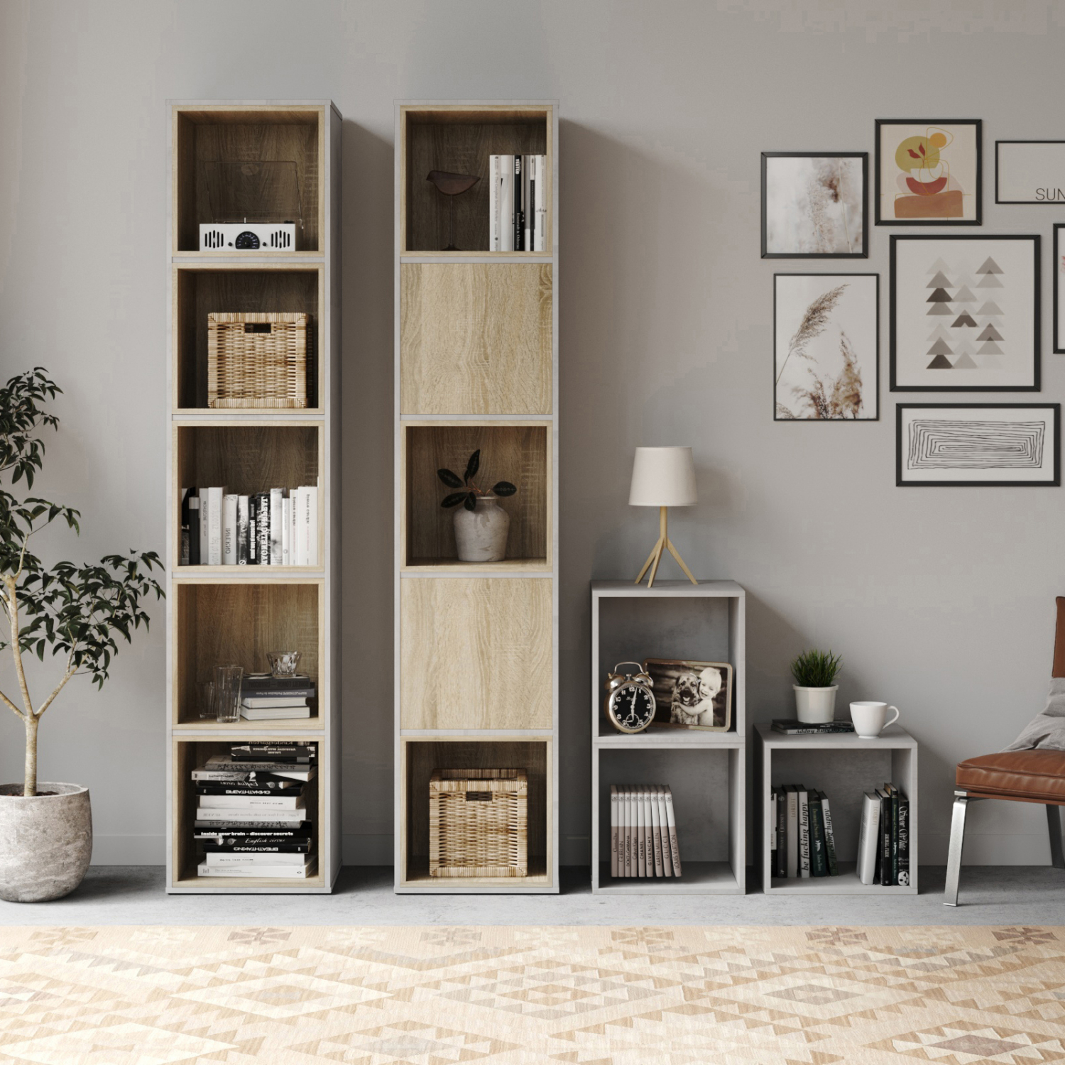 Cube Reol Farve Farve: Beton