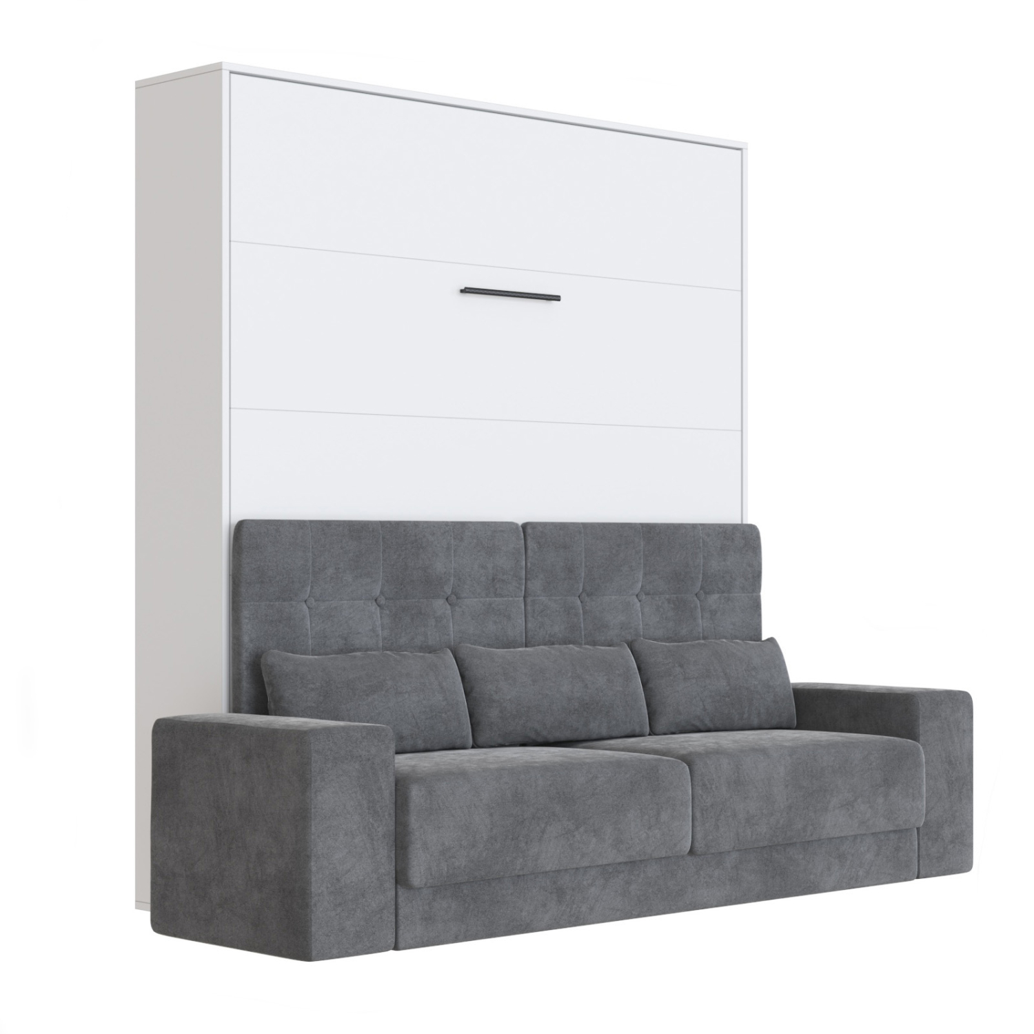 Sofa til M1 160 skabsseng – farve Skab: Eg Sonoma, Front: Vild Eg