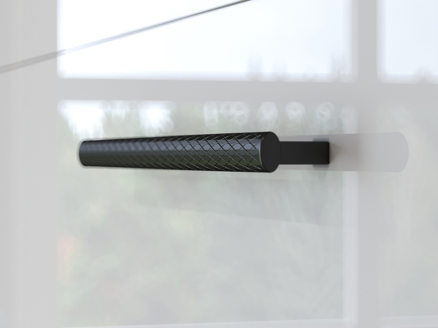 M1 skabsseng, høj model 140x200cm - farve Skab: Antracit, Front: Hvid højglans