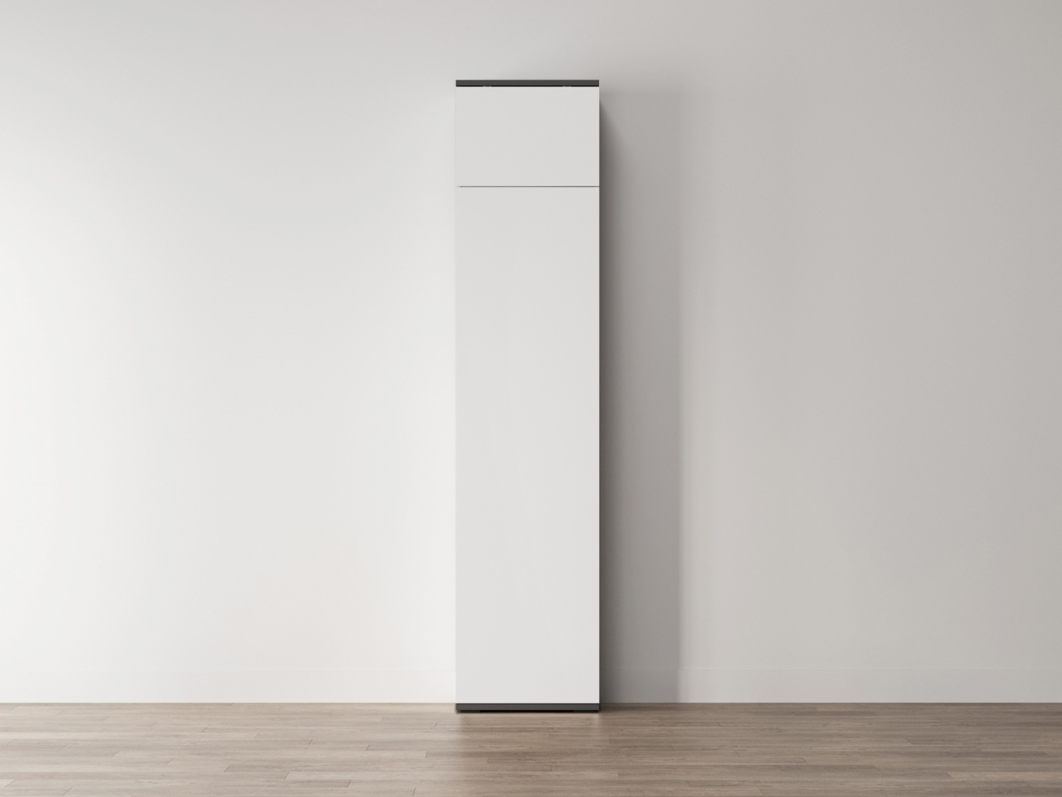 M1 skab, høj model, 50cm - farve Skab: Antracit, Front: Hvid