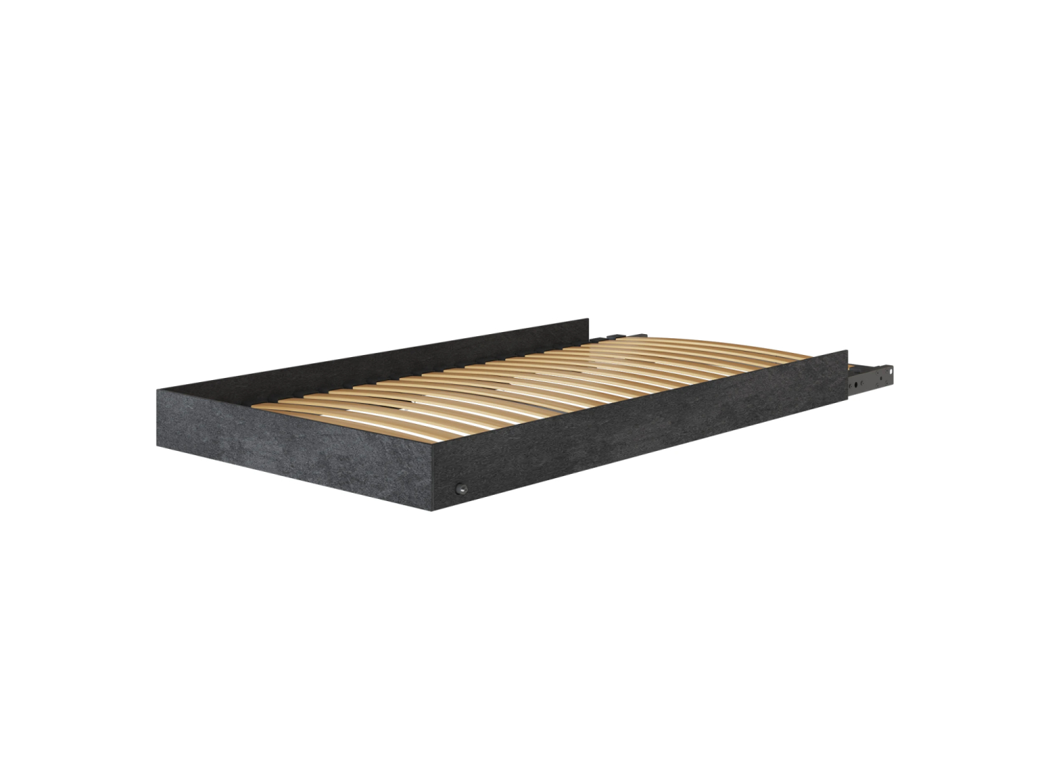 M3 skabsseng, høj model 100x200cm - farve Skab: Hvid, Front: Hvid